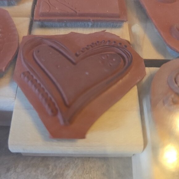 Stampin' Up PRICELESS 11pc Mounted Wood Rubber Stamps 2007 Butterfly Flowers - Picture 3 of 4